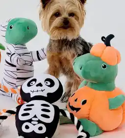 Kmart Pet Toy Halloween Dino Plush - Assorted offer