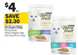 Woolworths Fancy feast petite delights wet cat food offer