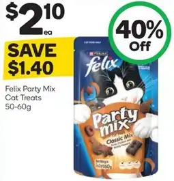 Woolworths Felix party mix cat treats offer
