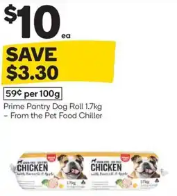 Woolworths Prime pantry dog roll offer