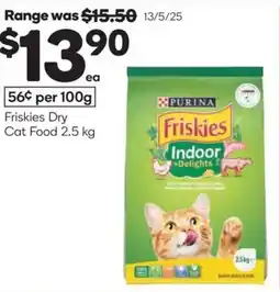 Woolworths Friskies dry cat food offer