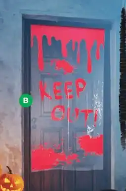Woolworths Halloween door decoration offer