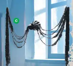 Woolworths Halloween large spider hanging decoration offer