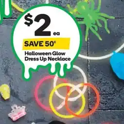 Woolworths Halloween glow dress up necklace offer