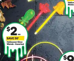 Woolworths Halloween glow wands offer