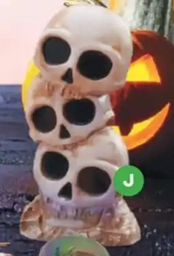 Woolworths Halloween light up stacked skull offer