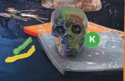Woolworths Halloween small tabletop skull offer