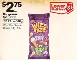 Woolworths Wizz fizz sherbet cones offer