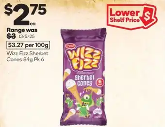 Woolworths Wizz fizz sherbet cones offer