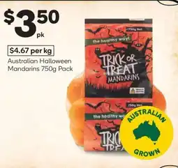 Woolworths Australian halloween mandarins offer