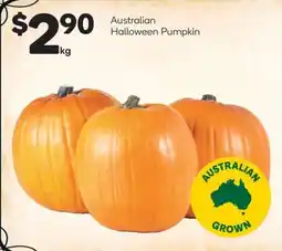 Woolworths Australian halloween pumpkin offer