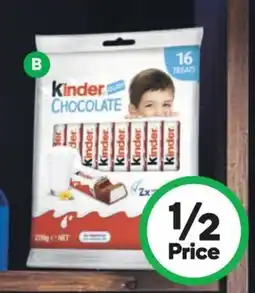 Woolworths Kinder chocolate share pack offer