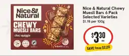 IGA Nice & natural chewy muesli bars offer