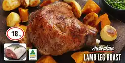 IGA Australian lamb leg roast offer