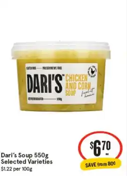 IGA Dari's soup offer