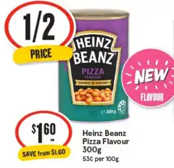 IGA Heinz beanz pizza flavour offer