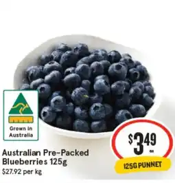 IGA Australian pre-packed 'blueberries offer