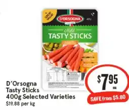 IGA D'orsogna tasty sticks offer
