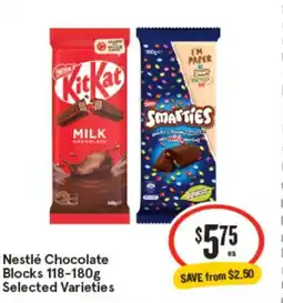 IGA Nestlรฉ chocolate blocks offer