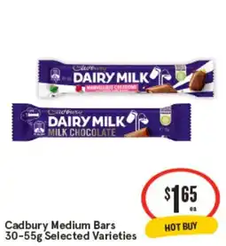 IGA Cadbury medium bars offer