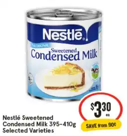 IGA Nestlé sweetened condensed milk offer