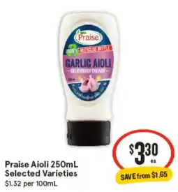 IGA Praise aioli offer