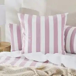 Pillow Talk Milah Stripe European Pillowcase by Habitat offer