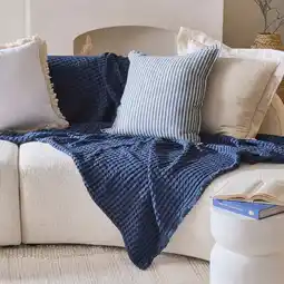 Pillow Talk Bamboo Cotton Extra Large Throw by M.U.S.E offer