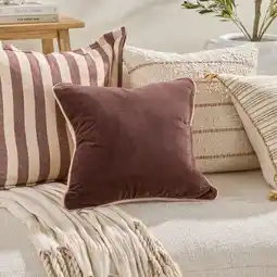 Pillow Talk Cleo Reversible Velvet Feather Square Cushion by M.U.S.E offer