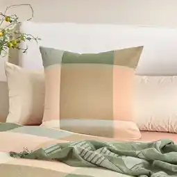 Pillow Talk Rayden Check European Pillowcase by Habitat offer