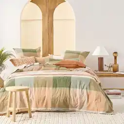 Pillow Talk Rayden Check Quilt Cover Set by Habitat offer