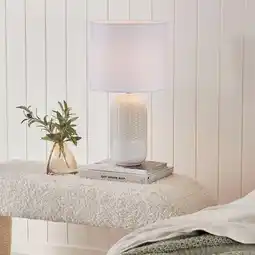 Pillow Talk River Table Lamp by Habitat offer