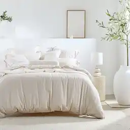 Pillow Talk Washed Linen Quilt Cover Set by M.U.S.E offer
