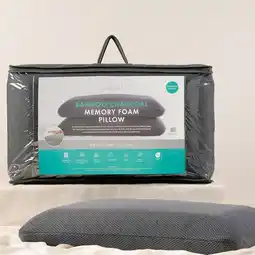 Pillow Talk Bamboo Charcoal Memory Foam Pillow by Habitat offer