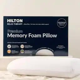 Pillow Talk Relax Therapy High Memory Foam Pillow by Hilton offer