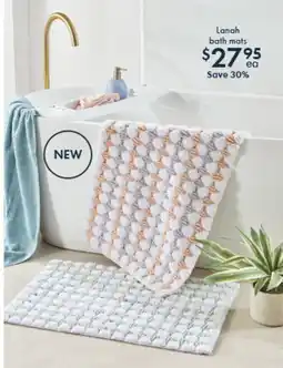 Pillow Talk Lanah bath mats offer