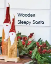 Pillow Talk Wooden Sleepy Santa offer
