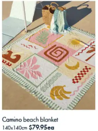 Pillow Talk Camino beach blanket offer
