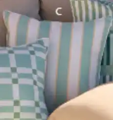 Pillow Talk Vista Stripe outdoor cushion offer