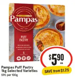 IGA Pampas Puff Pastry Selected Varieties offer