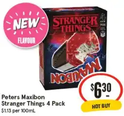 IGA Peters Maxibon Stranger Things offer