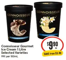 IGA Connoisseur Gourmet Ice Cream offer