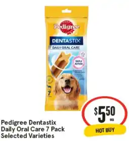 IGA Pedigree Dentastix Daily Oral Care Selected Varieties offer