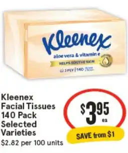 IGA Kleenex Facial Tissues Selected Varieties offer