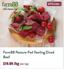 Tasman Butchers Farm88 Pasture-Fed Yearling Diced Beef offer
