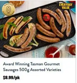 Tasman Butchers Award Winning Tasman Gourmet Sausages Assorted Varieties offer