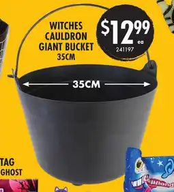 Red Dot Witches cauldron giant bucket offer