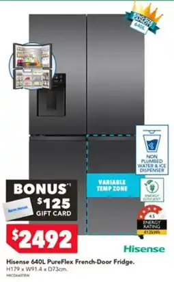 Harvey Norman Hisense 640L PureFlex French-Door Fridge offer