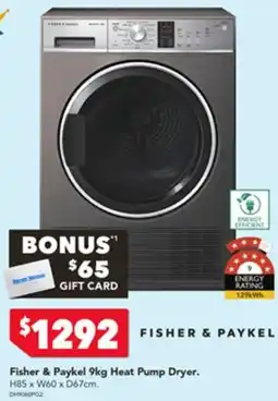 Harvey Norman Fisher & Paykel Heat Pump Dryer offer