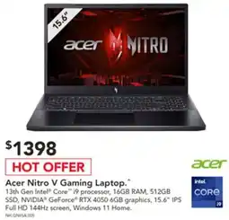 Harvey Norman Acer Nitro V Gaming Laptop offer